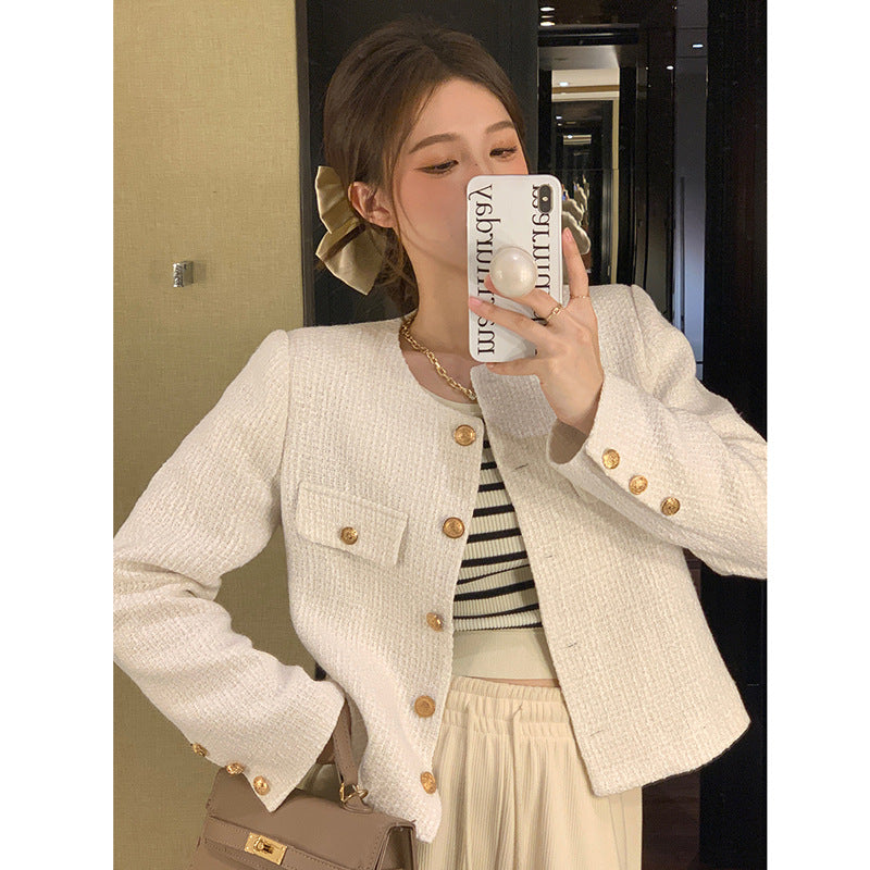 Short Small Fragrant Style Jacket for Women 2025 Spring &amp; Fall New Style French High-End Street Style Versatile Tops for Women Trendy