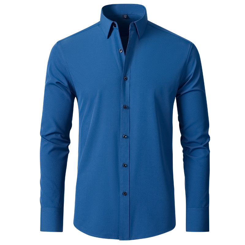 Cross-Border Four-Way Stretch Shirt Men&