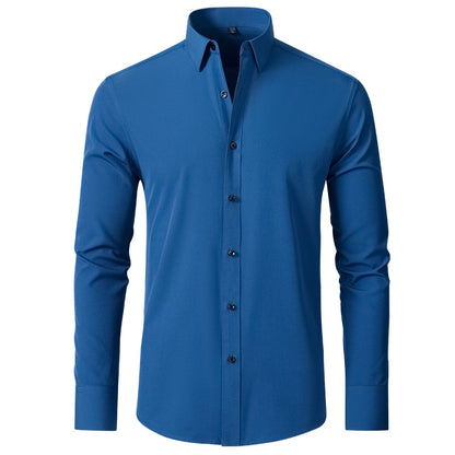 Cross-Border Four-Way Stretch Shirt Men&